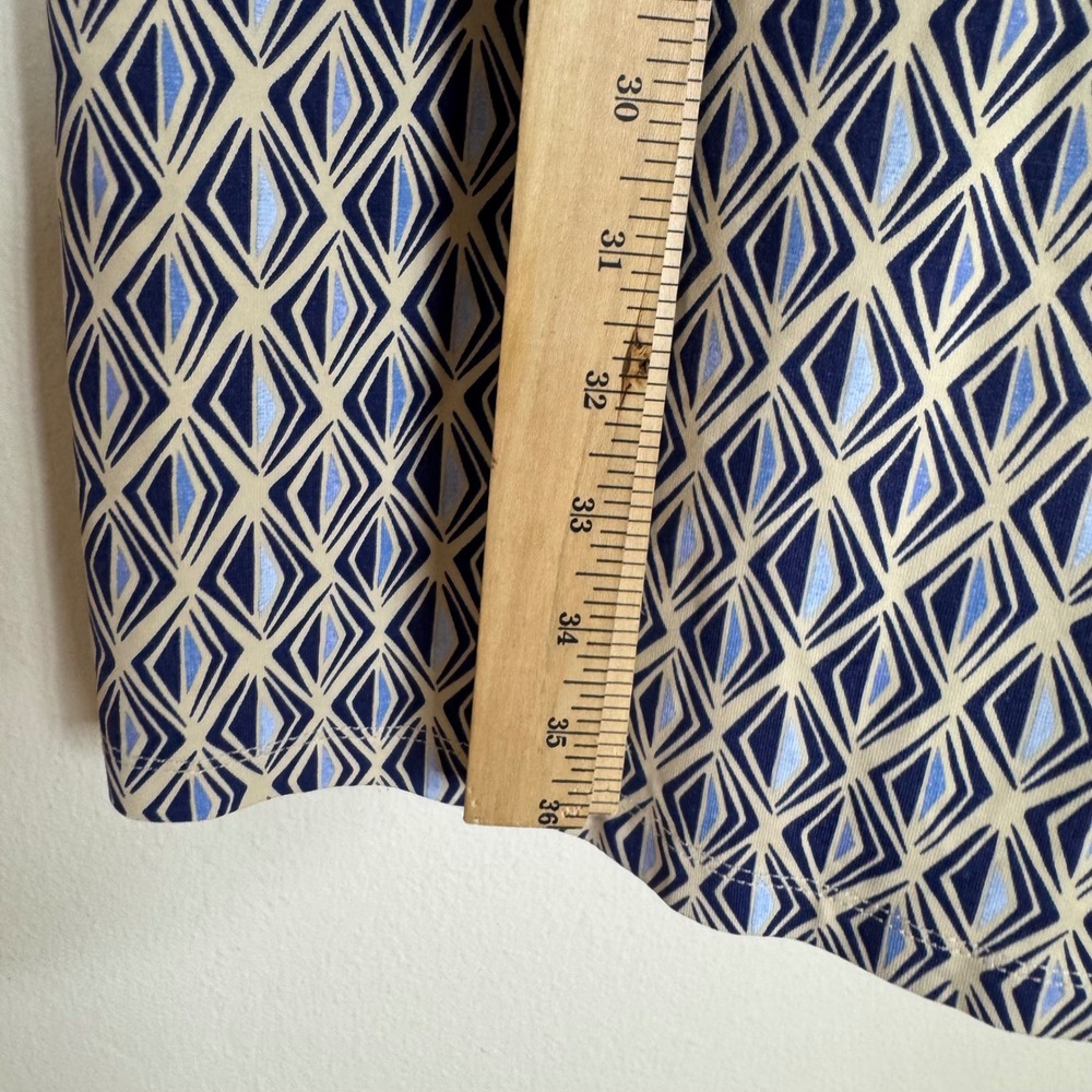 J.McLaughlin Women's Geometric Print Catalina Cloth Shirt Dress Blue XS - Picture 7 of 7